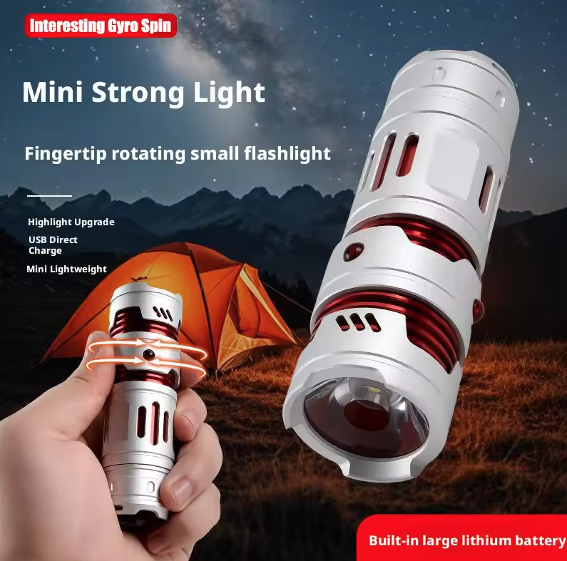 Mini Latarka EDC XPE360 USB Ładowalna Kieszonkowa, Mocna, Outdoor, Turystyka, Survival