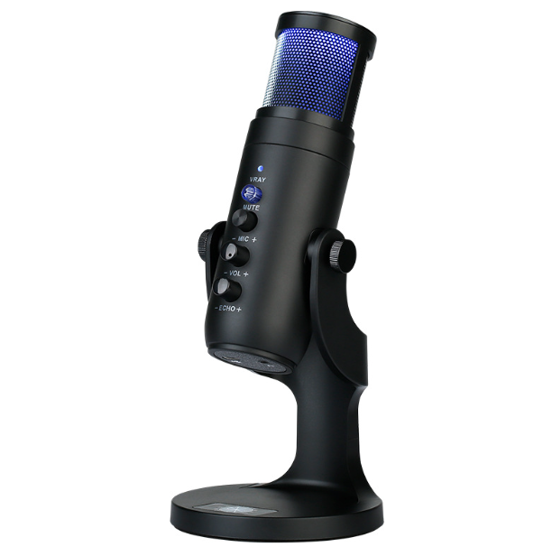 MU900PRO RGB USB Mikrofon do streamingu dynamiczne światło RGB kardioidalny wzór odbioru wysoka jakość dźwięku