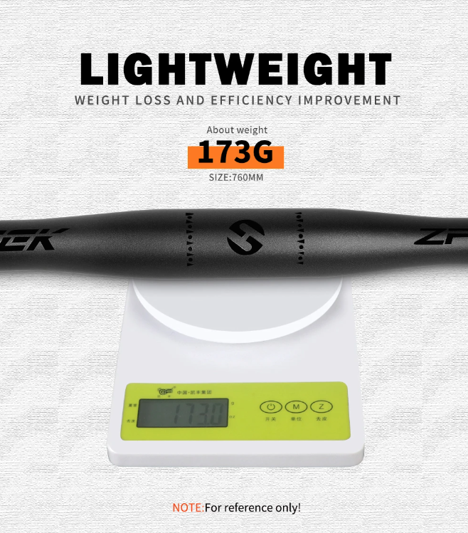 TOSEEK ZF-ONE MTB Kierownica karbonowa 31.8mm, lekka, matowa czerń, 580mm/760mm, ergonomiczny design, najwyższa jakość