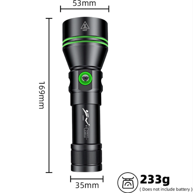 P70 Latarka Nurkowa 5000 Lumenów IPX8 - Super Jasna, Wodoodporna do 200m Głębin