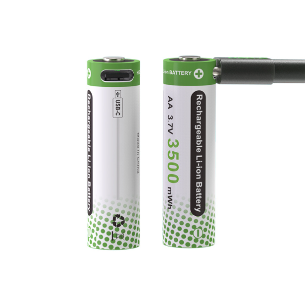Akumulator 3.7V AA 3500mWh USB-C do 2000 cykli – Przyjazny dla Środowiska!
