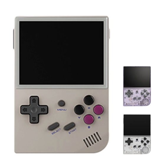ANBERNIC RG35XX szara przenośna konsola do nostalgicznych gier retro z ekranem IPS i obsługą PSP