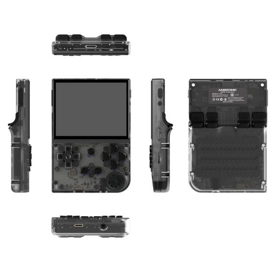 ANBERNIC RG35XX szara przenośna konsola do nostalgicznych gier retro z ekranem IPS i obsługą PSP