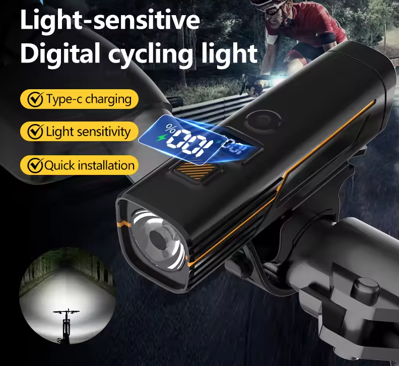 B9 Lampa Rowerowa Przednia USB-C | Oświetlenie Rowerowe | MTB/Szosa, Bezpieczeństwo
