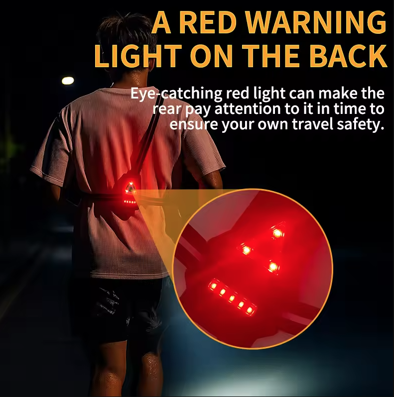 Bieganie Nocą: Ultrajasne Światła LED na Klatkę Piersiową, 500lm, 90°
Regulowany Kąt, Wodoodporne, Lampa Bezpieczeństwa dla Biegaczy.