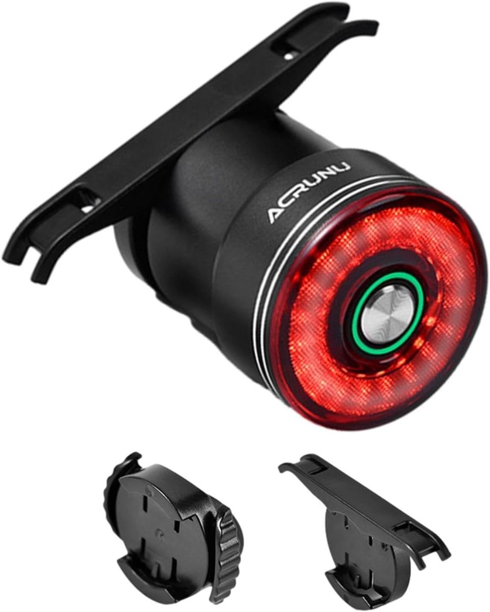 Inteligentna Lampka Rowerowa Tylna na Sztycę z Czujnikiem Hamowania, Wodoodporna, USB.