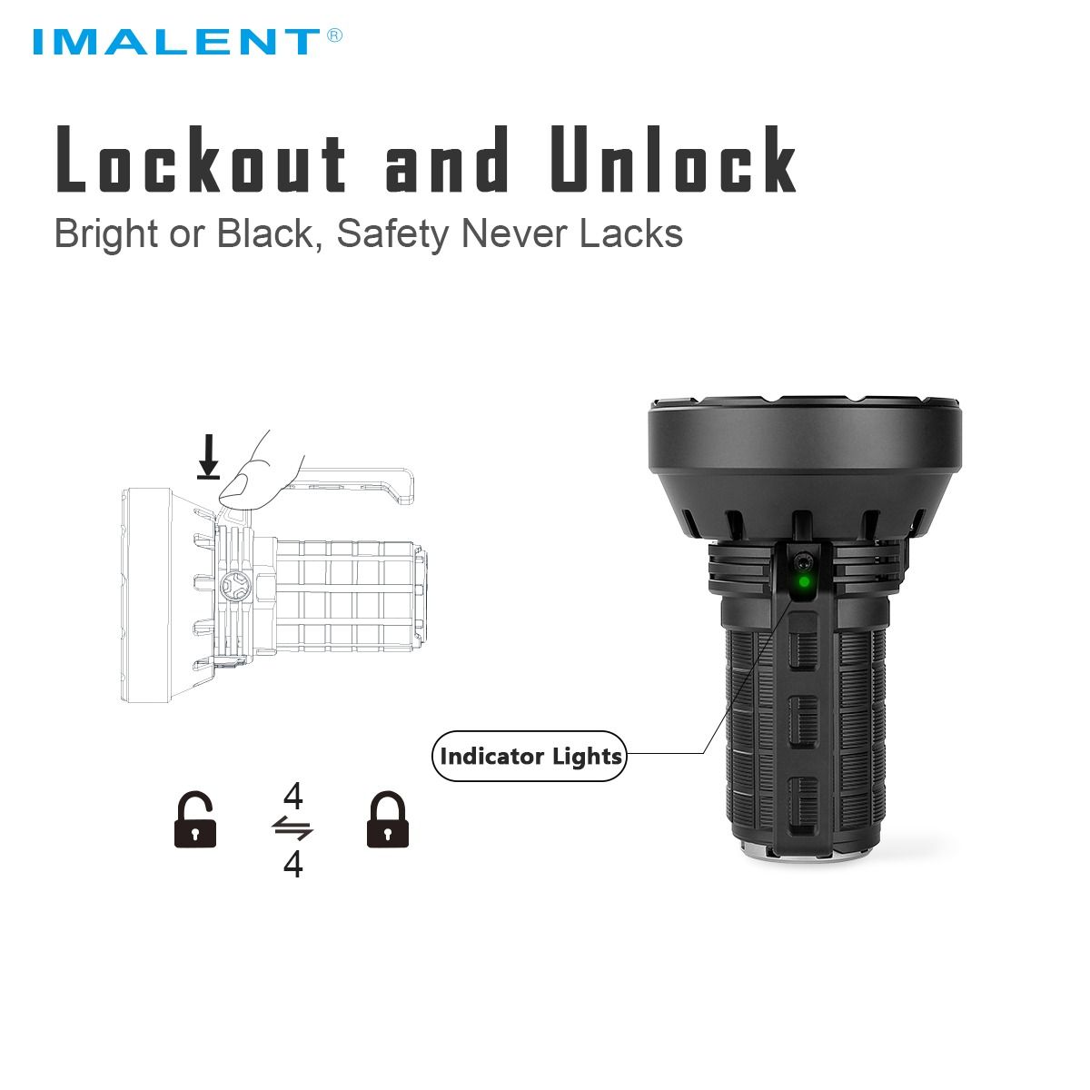 IMALENT SR16 Latarka LED 55000lm, 1715m daleki zasięg. Mocna latarka szperacz na każdą przygodę!