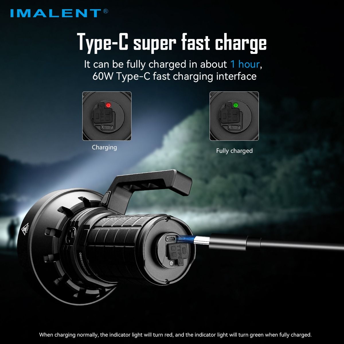 IMALENT SR16 Latarka LED 55000lm, 1715m daleki zasięg. Mocna latarka szperacz na każdą przygodę!