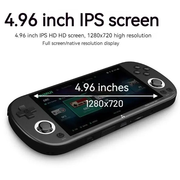 Trimui Smart Pro Vintage Przenośna Konsola Do Gier 4.96 Calowy HD IPS Ekran Długotrwała Bateria Retro Arcade