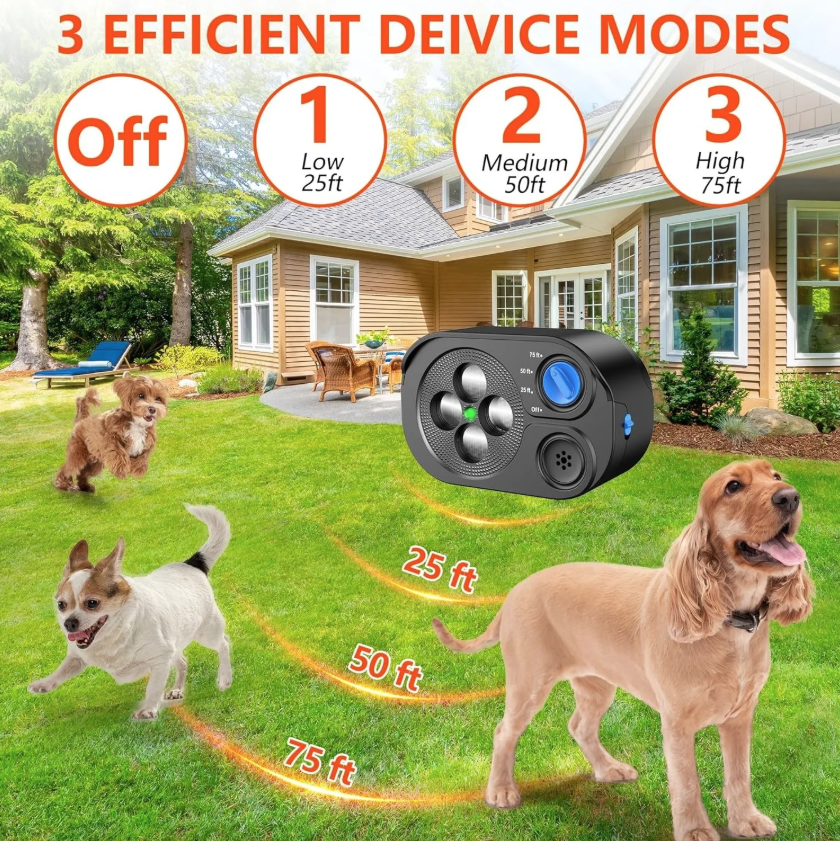 Ultrasoniczny Trener Psów: Urządzenie Zapobiegające Szczekaniu, Cichy Trening, Kontrola Hałasu – Anti Barking Device