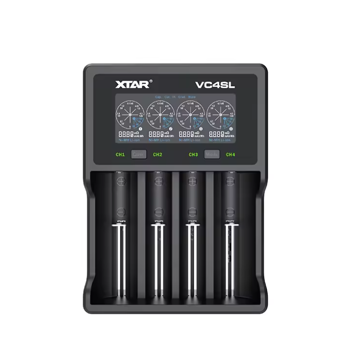 Ładowarka XTAR VC4SL 18650 21700 USB C szybkie ładowanie QC3.0 ekologiczna zrównoważona technologia