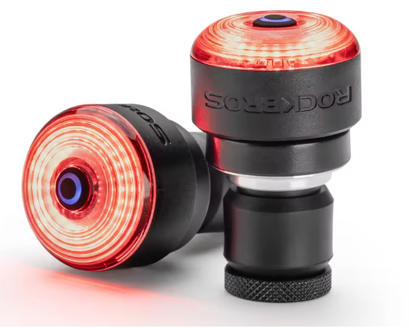ROCKBROS R0 Tylna Lampka Rowerowa w Zaślepce Kierownicy. USB-C, MTB/Szosowa. Bezpieczeństwo!