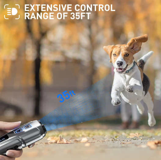 Ultradźwiękowy odstraszacz psów Anti Barking z latarką LED humanitarna modyfikacja zachowań zwierząt